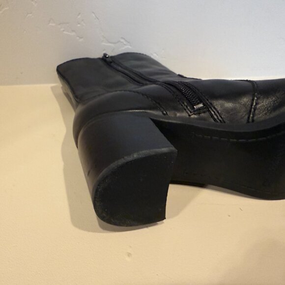 Bandolino BDNOVEMBRE Black Leather Boots Size 6 1/2 - Picture 9 of 14